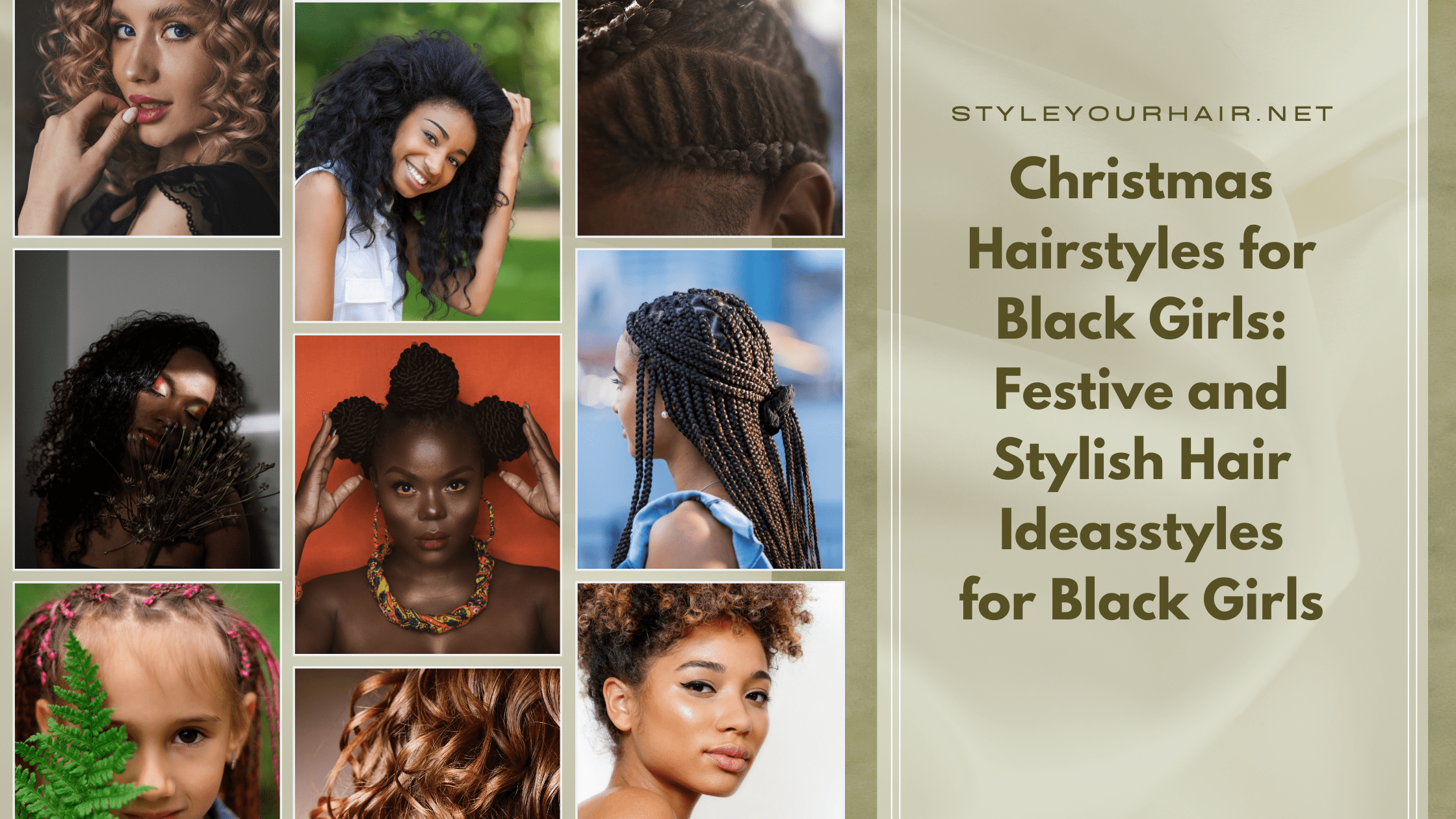 Christmas Hairstyles for Black Girls