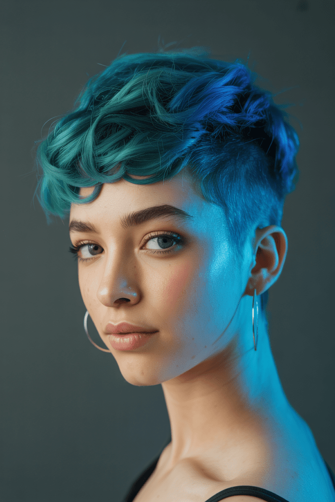 Undercut Pixie Curl Pop