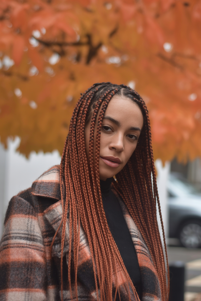 triangle box braids